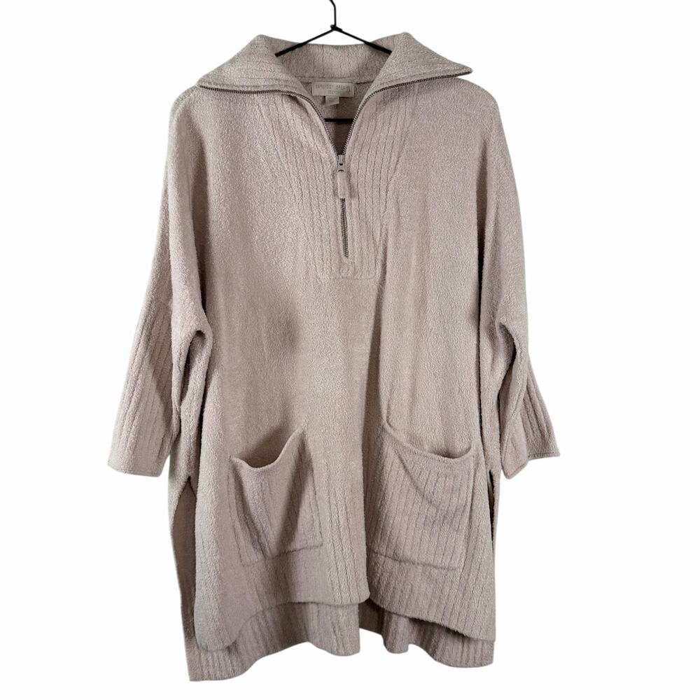 Barefoot Dreams Cozychic Lite Half Zip Poncho Quater Zip Loungewear Size XXS/XS